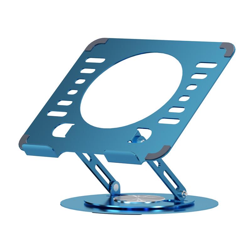360° Rotating Adjustable Laptop & Tablet Stand with Portable Storage небесно-голубой