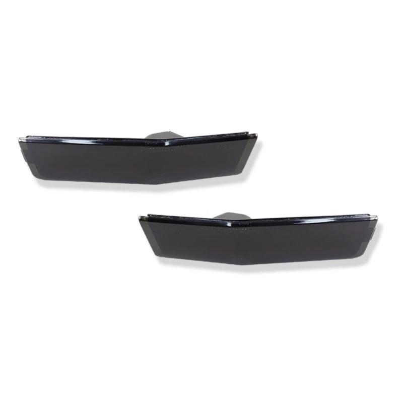 

For 2007 2008 2009 2010 Lincoln MKX Car Front / Rear Fender Side Marker Indicator Light Cover Shells Kit Amber Red Smoked Lens 2pcs smoked front