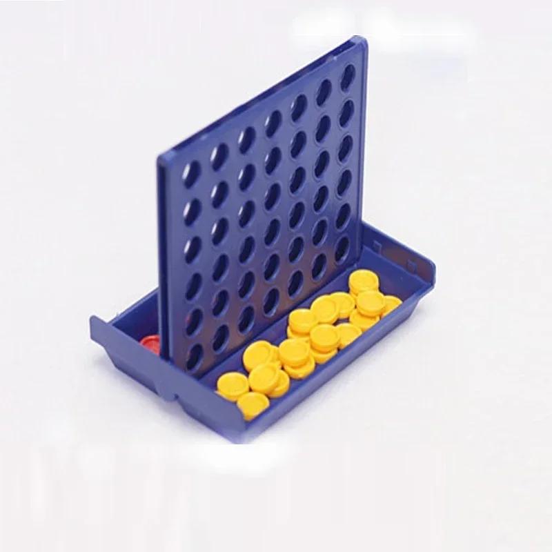 Connect 4 In A Line Board Game Children'S Educational Toys Foldable Kids Children Line Up Row Board Puzzle Toys