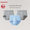 Sanqiang Men's High-Waist Cotton Briefs (3-Pack)