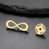 Teamer Oneindigheidssymbool Eindeloze Broche Roestvrij Staal Speld Broche Klassiek Vintage Kleding Minimalistische Sieraden Cadeau 2026 Nieuw
