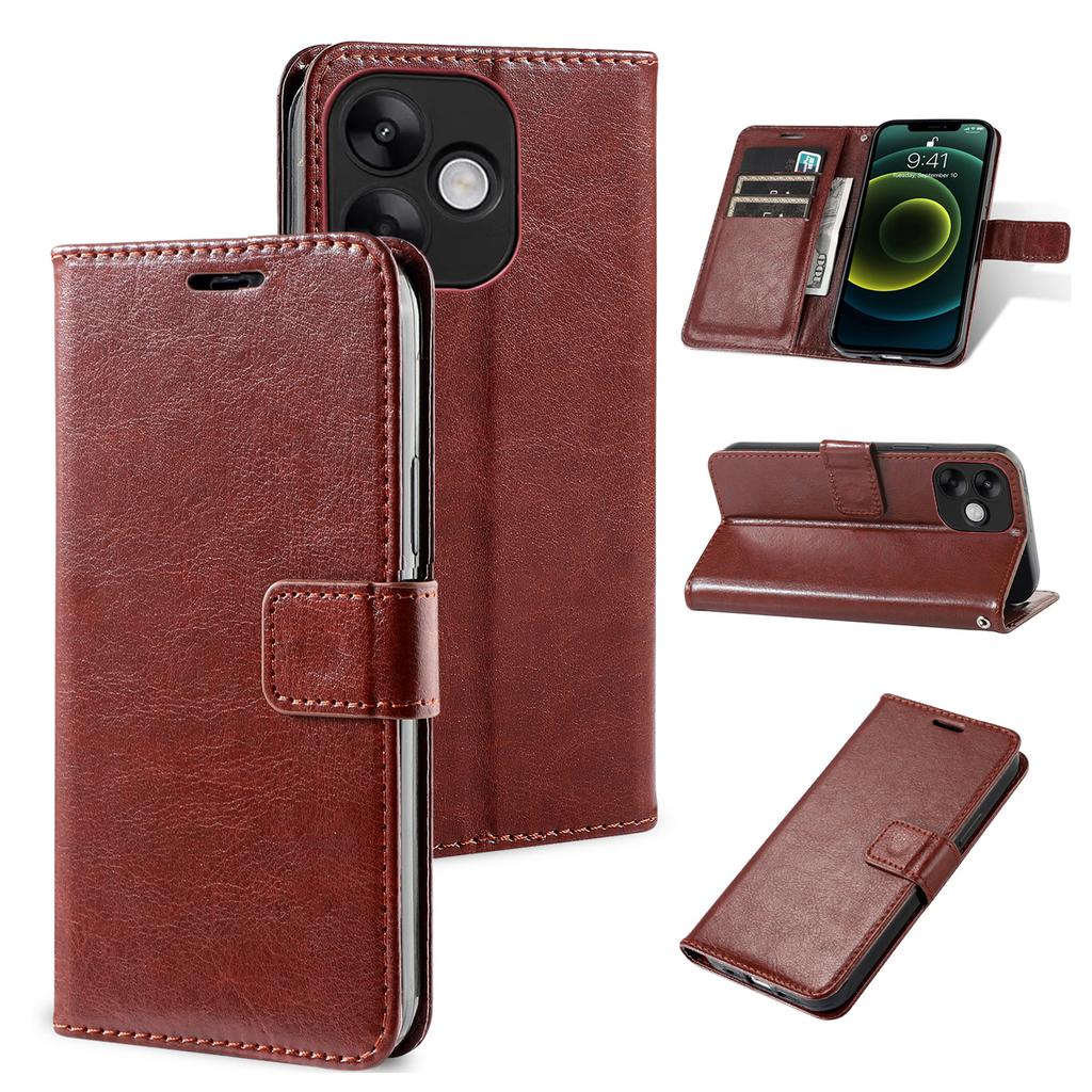 Solid Color Mobile Phone Case For Motorola Moto E7 Plus P40 G7 Power G9 Play E20 E30 E32 E40 G10 G31 PU Wallet Leather Etui Capa