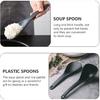 Silicone Rice Paddle, Non-Stick Heat Resistant Kitchen Gadget Set of 2, Black Rice Scoop & Spatula