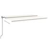Automatic Awning with LED Lights & Wind Sensor 500 X 350 Cm Cream