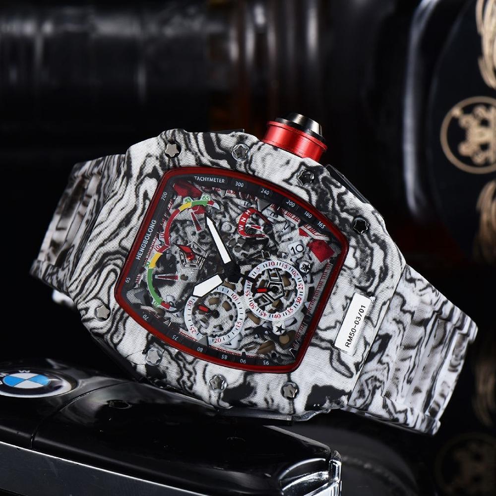 Skull Leopard Print Tonneau Quartz Watch Men 2025 Luxury Brand Men's Watch Unique Creative Style Watch Wine Barrel Shaped Clcok