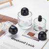 30ml Round Glass Perfume Bottle with Black Spray Cap