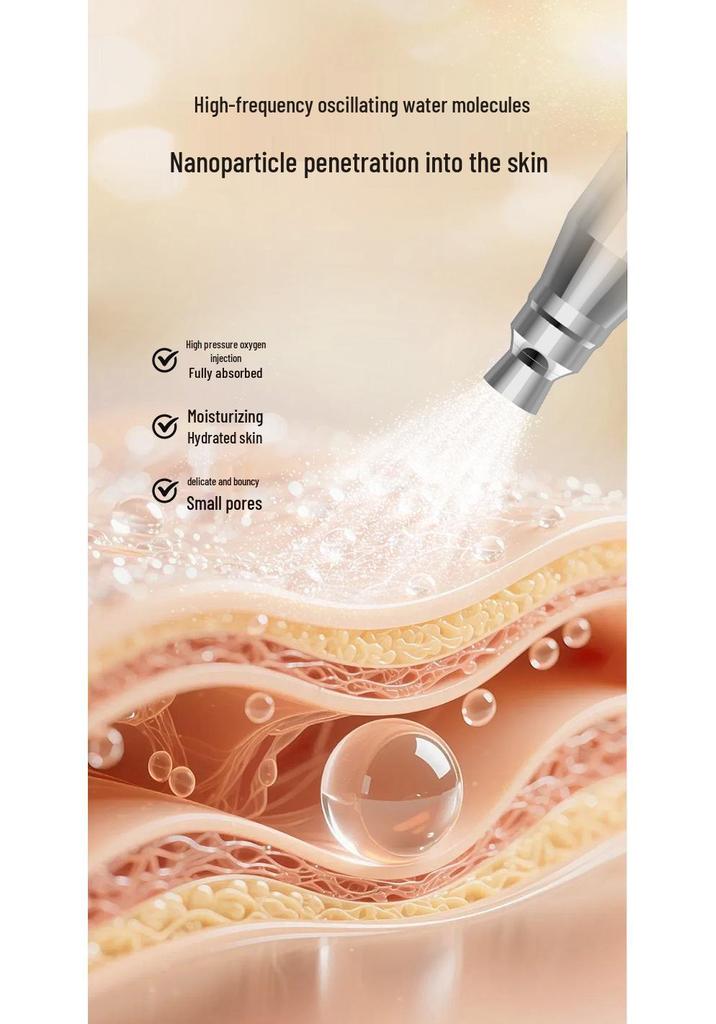 Ultrasound Ion Facial Device: Home Skin Lifter & Oxygen Infusion for Eye Wrinkles and Hydration