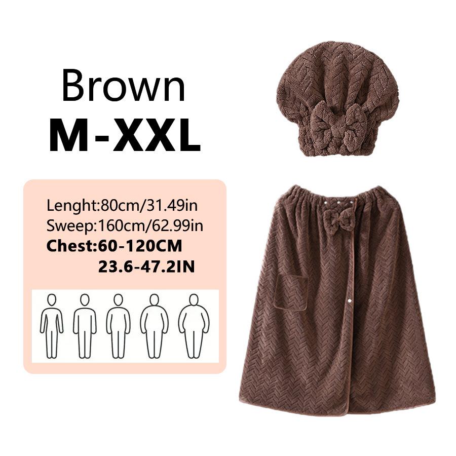 Plus Size Coral Fleece Bathrobe: More Absorbent, Breathable, Soft & Skin-Friendly