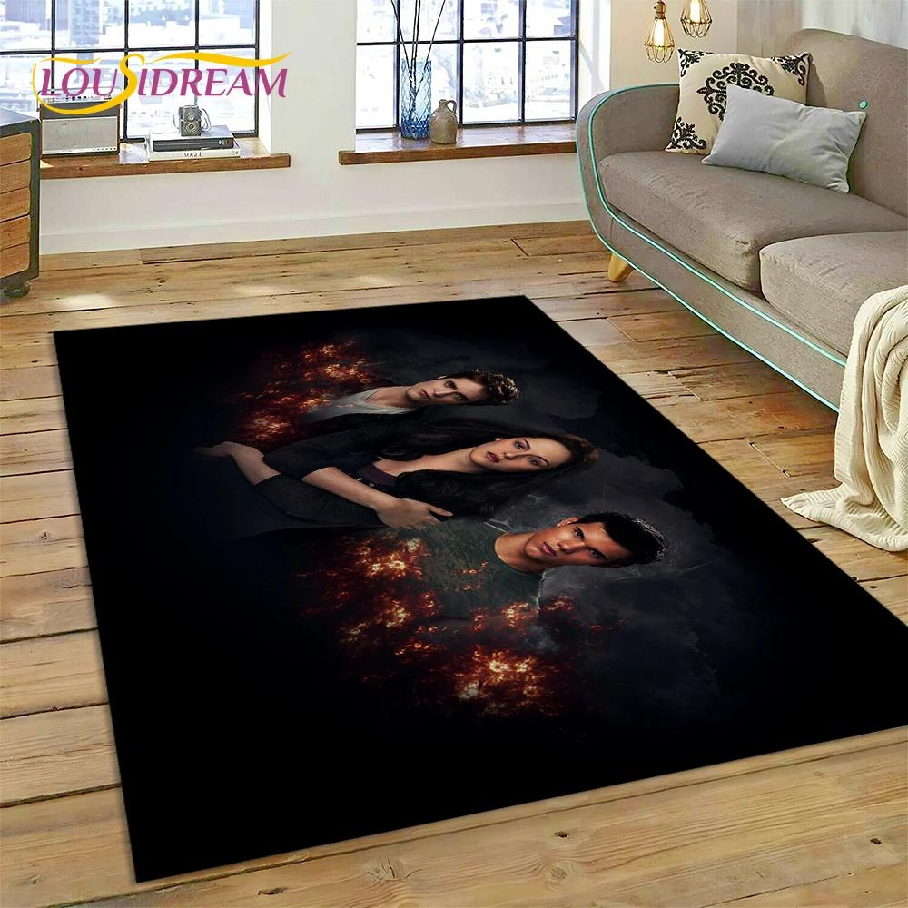 Die Twilight Saga Edward Bella Teppich für Schlafzimmer Wohnzimmer Zuhause Sofadekoration, Kinderspiel Große Dekor Bodenmatte Geschenk