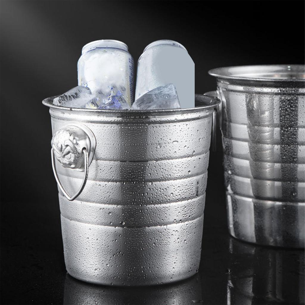 Nádoba na pivo Nerezová Velkokapacitní Nádoba na led na červené víno s rukojetí na zahradní grilování