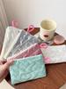 1PC autumn and winter bow silver gloss makeup bag small portable cute earphone data cable storage bag wallet