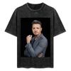 Jeremy Renner T-Shirt Vintage Stil Bedrucktes Oberteil