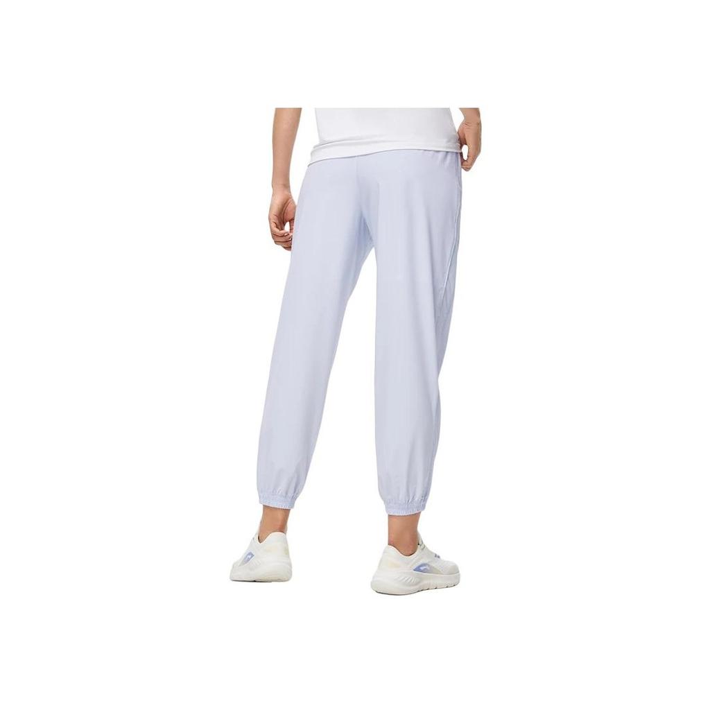 Li Ning Fitness Serie Einfarbig Schnelltrocknend Kühl Locker Sporthose Damen Unterteile Himmelblau AYKT216-6