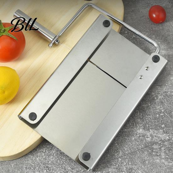 Butter Slicing Tool Cheese Slicer with Stainless Steel Cutting Board And Adjustable Wire Cutter Professional Multi-Purpose Kitchen Daily Cooking