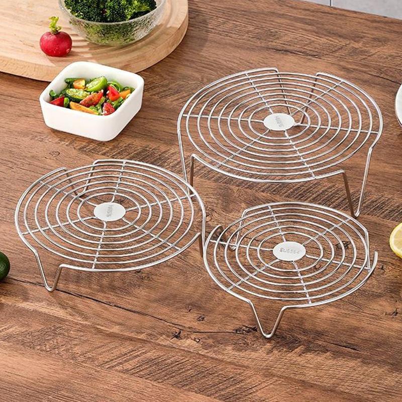 Stainless Steel Steamer Rack Multifunction Pot Steaming Tray Dumplings Eggs Grill Stand Kitchen Tableware Cooking Utensils