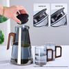 Großes Glas-Teekessel für Tee und Saft - Hitzebeständig