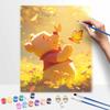Disney Winnie the Pooh oil painting painting art cute bear butterfly handmade diy painting home decoration gift