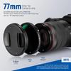 NEEWER 2-in-1 77mm Variable ND Filter ND2–ND32 & CPL Multifunctional Filter, 2-in-1, No X-shaped unevenness, HD Optical Glass, 30-layer Nano Coating, 