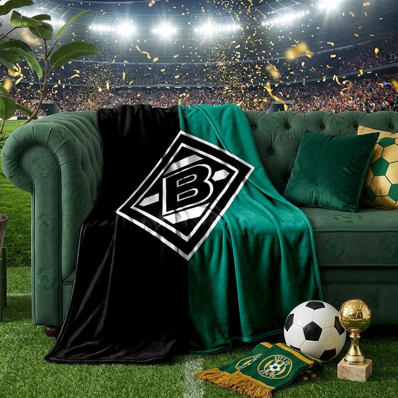 Coperta con Emblema di Monchengladbach Leggera Coperta Ideale per il Letto Perfetta per Viaggi, Campeggio, Soggiorni, Uffici, Divani, Regalo di Natale per tifosi