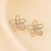 Vijfblaadjes Bloem Ketting Vrouwelijke Zonnebloem Sleutelbeen Ketting Temperament Camelia Oorbellen Ketting Accessoires
