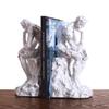 Elegante Moderno Minimalista Scultore Pensatore Fermalibri Scultura Decorazione Scrivania, Supporto per Libri Arte Astratta per Casa Ufficio, Regalo Creativo