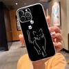Phone Case For iphone 17ProMax Air 16 15 14 13 Pro Max 15 16 Pro 15Plus Cartoon black cat