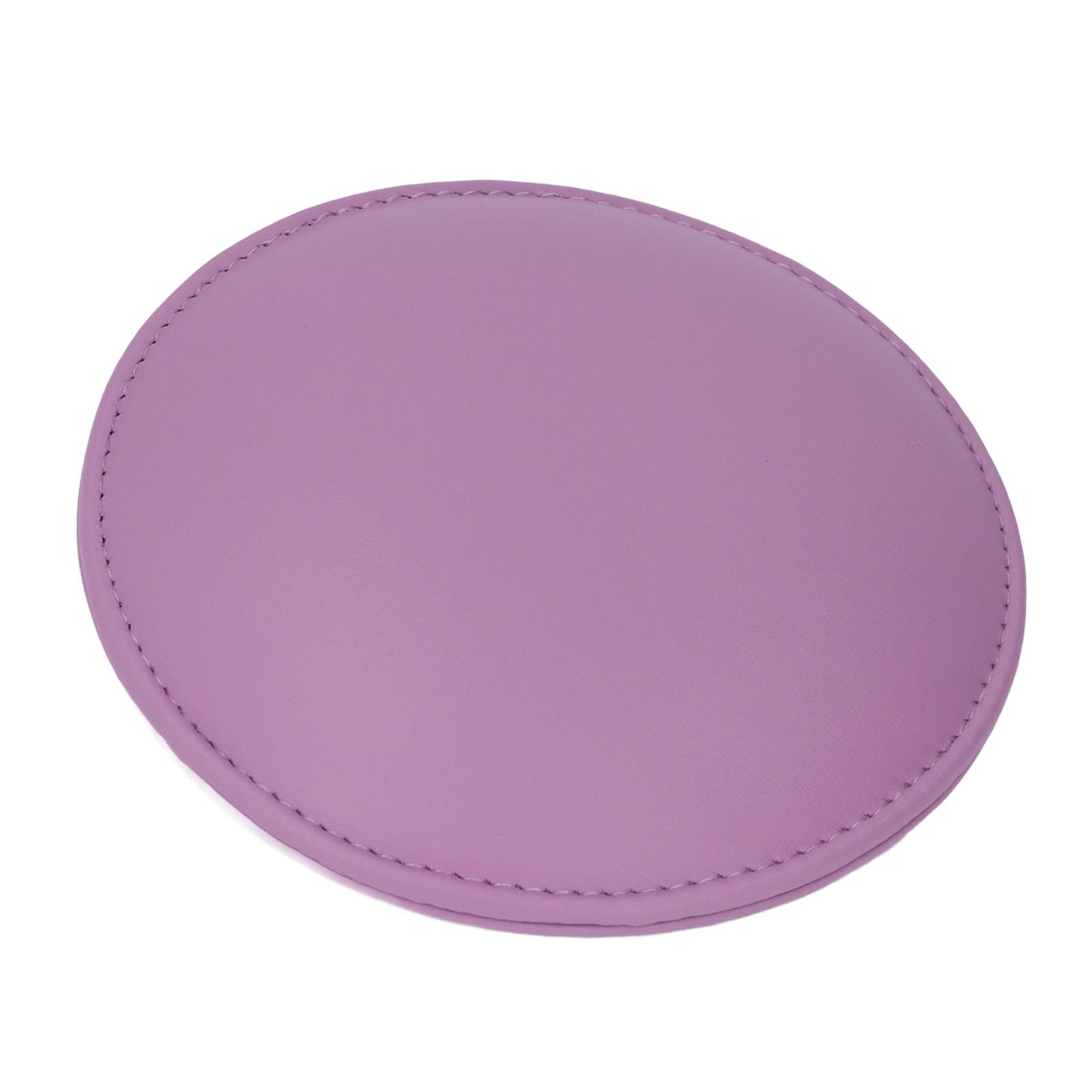 

Round Nail Tech Elbow Pad PU Leather Memory Foam Easy Clean Water Proof Comfortable Elbow Hand Rest Pillow for Nail Art фиолетовый