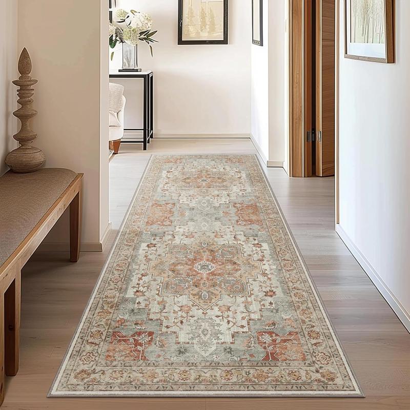 

VIKAMA Persian Long-Strip Kitchen Water-Absorbing And Dirt-Resistant Floor Mat, Entrance And Exit Floor Mat, Home Decoration 40X120CM