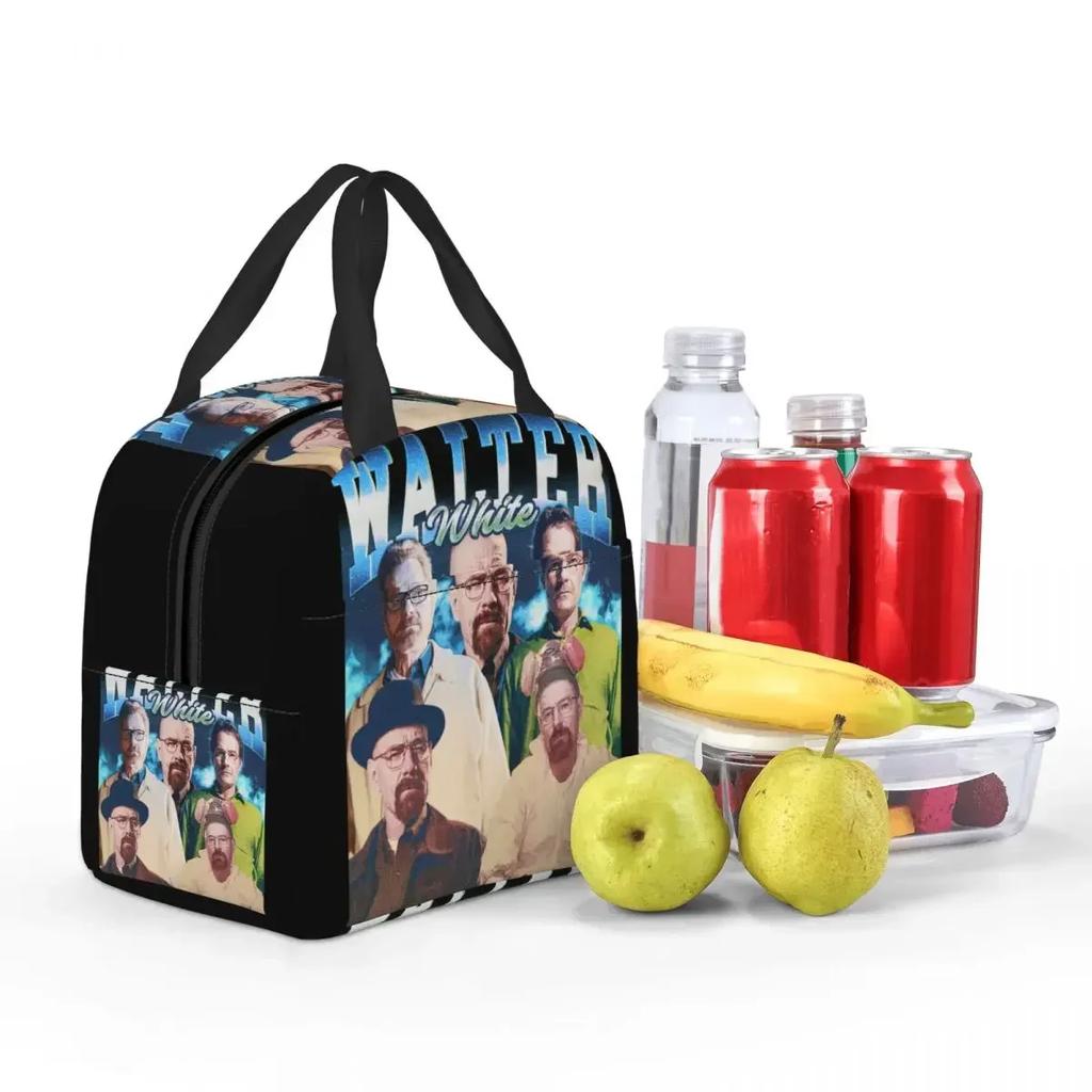 Walter White Walter White 90s Rap Style Insulated Lunch Bag for Women Office Cooler Thermal Food Box Tote Lunch Boxes Container