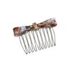 Korean-Japanese Style Acetate Bow Hair Comb for Women – Elegant Hair Bun & Bangs Accessory