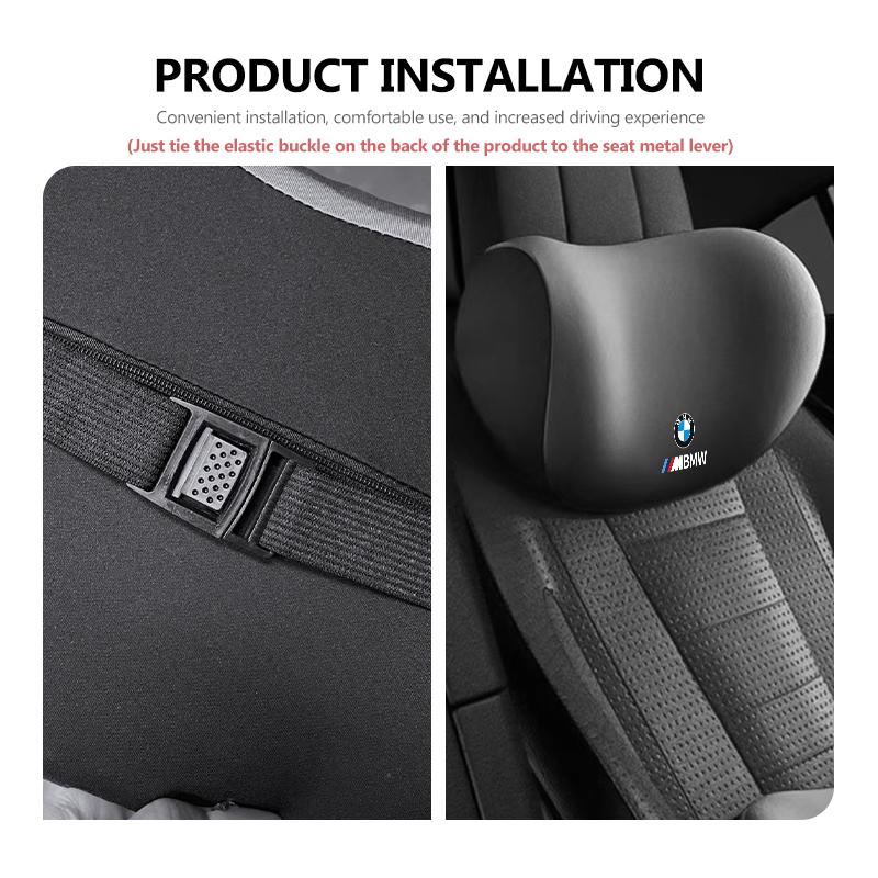 ZDNE2 For BMW Car Seat Headrest Neck Pillow Waist Lumbar Support Cushion E87 E70 E91 E30 G20 E92 E93 E60 E46 E90 G30 E53 X1