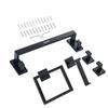 Matte Black Bathroom Hardware Set, 5 Pieces Bathroom Accessories Set, Stainless Steel 16 Inch Towel Bar, Towel Rack, 2 Robe Towel Hooks, Toilet Paper