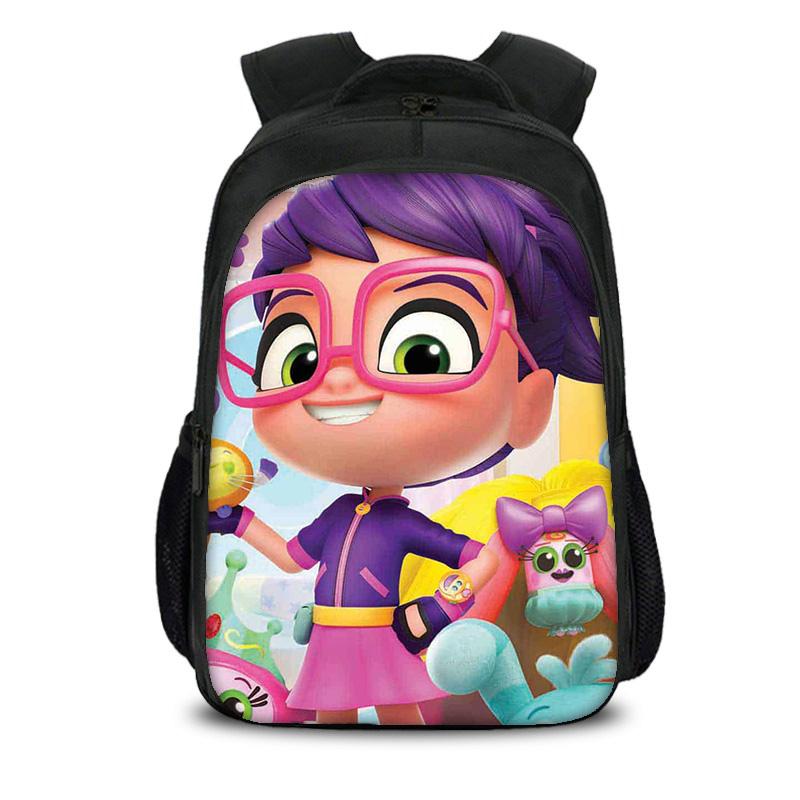 Abby Hatcher double-layer backpack with cartoon print, the best birthday gift for boys and girls going to school