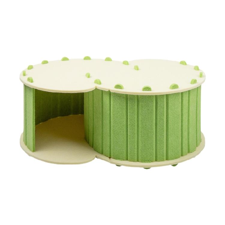 Funny Cats Tunnel Interactively Toy Round Wools Felted Pet Bed Cats Training Toy for Small Pet