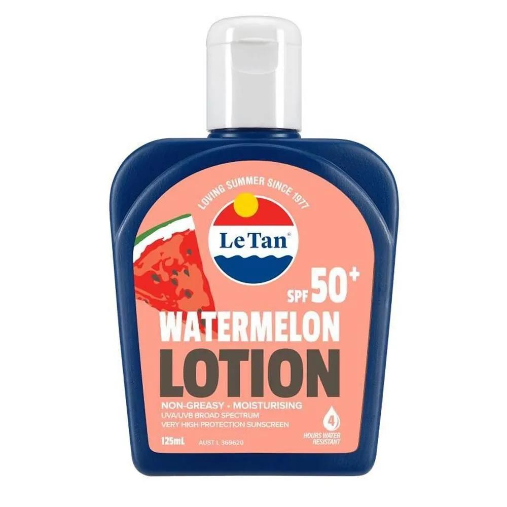 Le Tan Watermelon Sunscreen Lotion SPF50+ 125ml 1 Pack