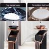 Rose Gold Stainless Steel Commercial Lobby Trash Can