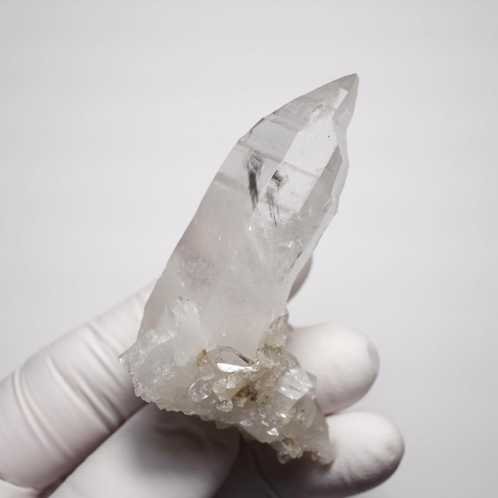 [N2 Stone Natural] Natural Quartz Crystal Cluster - Arkansas, USA - Specimen | (83 | "One-of-a-kind" Rough Stone: Approx. 42g, 39x25x59mm)