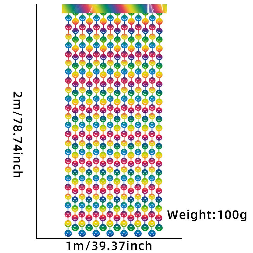 

2м Улыбающееся Радостное Лицо Дождевая Завеса Идеальна Для Детской Вечеринки По Случаю Дня Рождения И Праздничного Декора