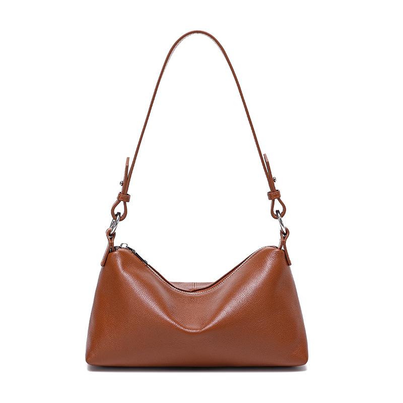 2026 New Full Grain Leather Women's Underarm Bag - Minimalist Square Shoulder Bag for Urban Commuting, Versatile Crossbody Purse