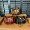 New High-end Fashion Solid Color Embroidery Thread Chain Tote Bag Portable Shoulder Trendy Women's Bag