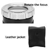 Optical Magnifier Cylindrical Scale 30X Zoom Jewelry Loupe with LED Lights UV Lamp