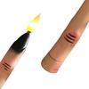 Halloween LED Finger Taper Candles Flameless Flickering Finger Candle Sticks Battery Operated Fake Candles with Remote for Holiday Home Decor