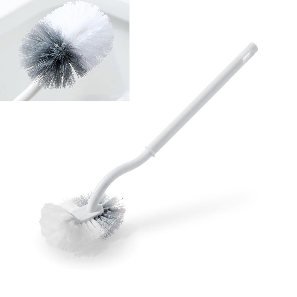 S Shaped Toilet Scrub Brush Dead Corner Cleaning Dense Brush Hair Toilet Scrub Brush for Bathroom