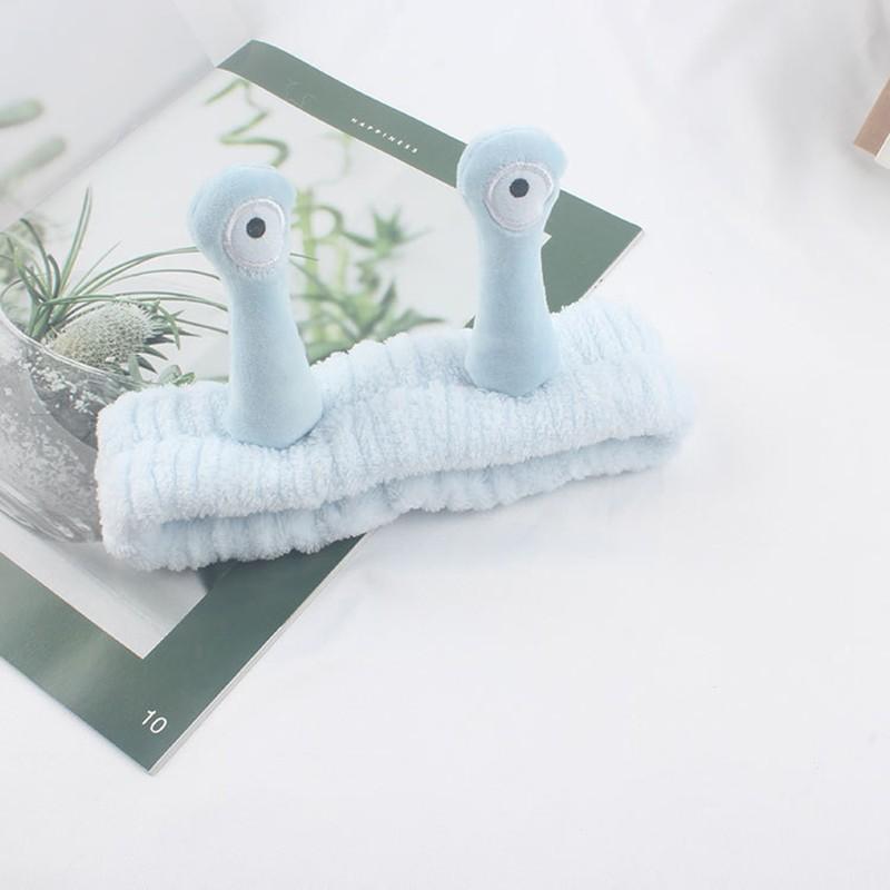 Creative Plush Snail Coral Fleece Wash Face Hairband For Women Girls Headbands Soft Headwear Bands Turban Hair Accessories