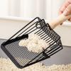 Cat Litter Scoop with Ergonomic Handle & Hook Durable Metal Fine Mesh Sifter Shovel Cat Waste Cleaning Tools for Cat Litter Box