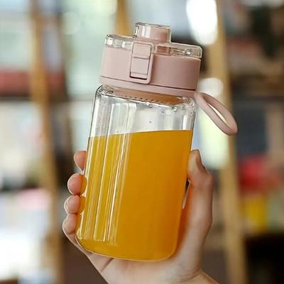 1pc Large Capacity Leakproof Sports Water Bottle, BPA-Free PC Material, Portable Gym Fitness Jug with Filter, Easy-Carry Double