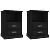 VidaXL Bedside Tables 2 Pcs Black 43x36x60 Cm 816331