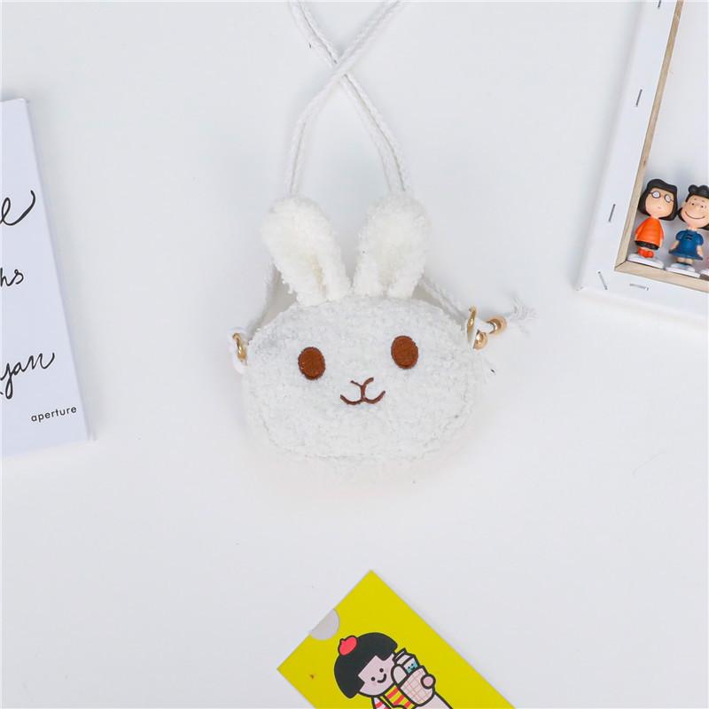 Adorable Mini Plush Rabbit Shoulder Bag For Kids With Cute Cartoon Design And Soft Fabric