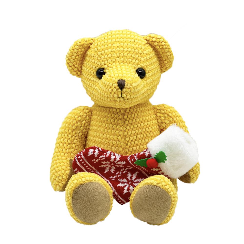 

New Children s Toys Christmas Bear Series Fashionable and Cute Plush Dolls as shown