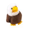 17Cm White Bald Eagle Bird Stuffed Standing Small Simulation Fuzzy Animal Plush Toy Men Gift